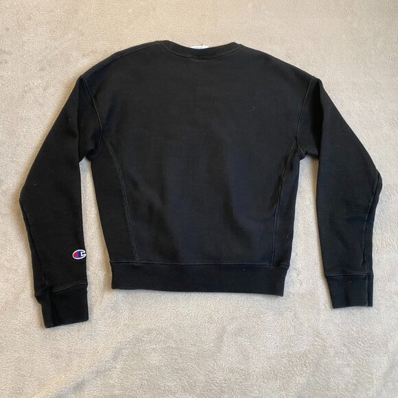 Champion Men's Crewneck Sweatshirt XS  Reverse Weave Black Cotton/Polyester - Picture 9 of 9